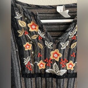 Embroidered long sleeve